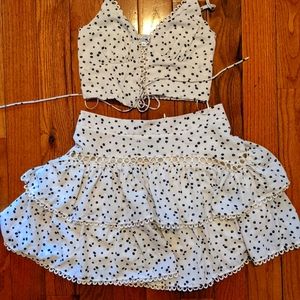 No dull moments skirt set